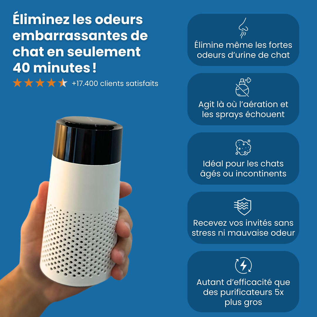 FurFresh™ Purificateur d’air Pro pour chats