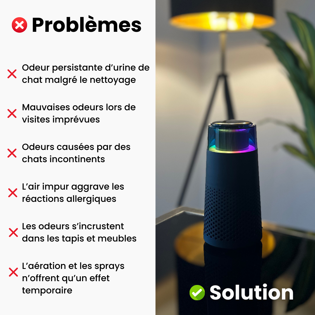 FurFresh™ Purificateur d’air Pro pour chats
