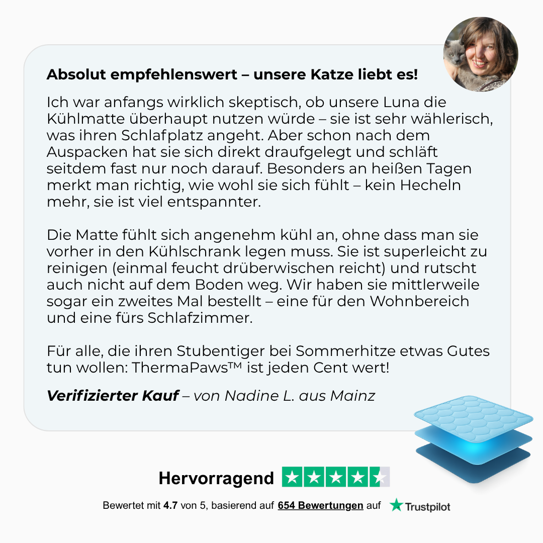 ThermaPaws™ – Die Nr. 1 Kühlmatte für heiße Tage
